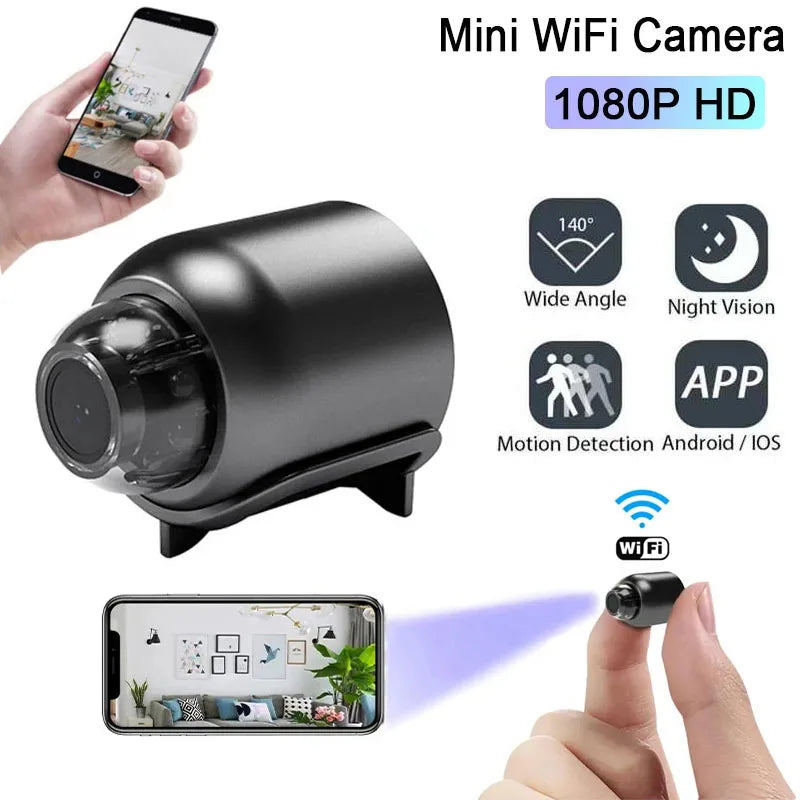 Full 1080P HD Mini Camera WiFi Smart Home Security IP Webcam Remote Monitor Small Camcorder Night Vision Invisible Body Camera